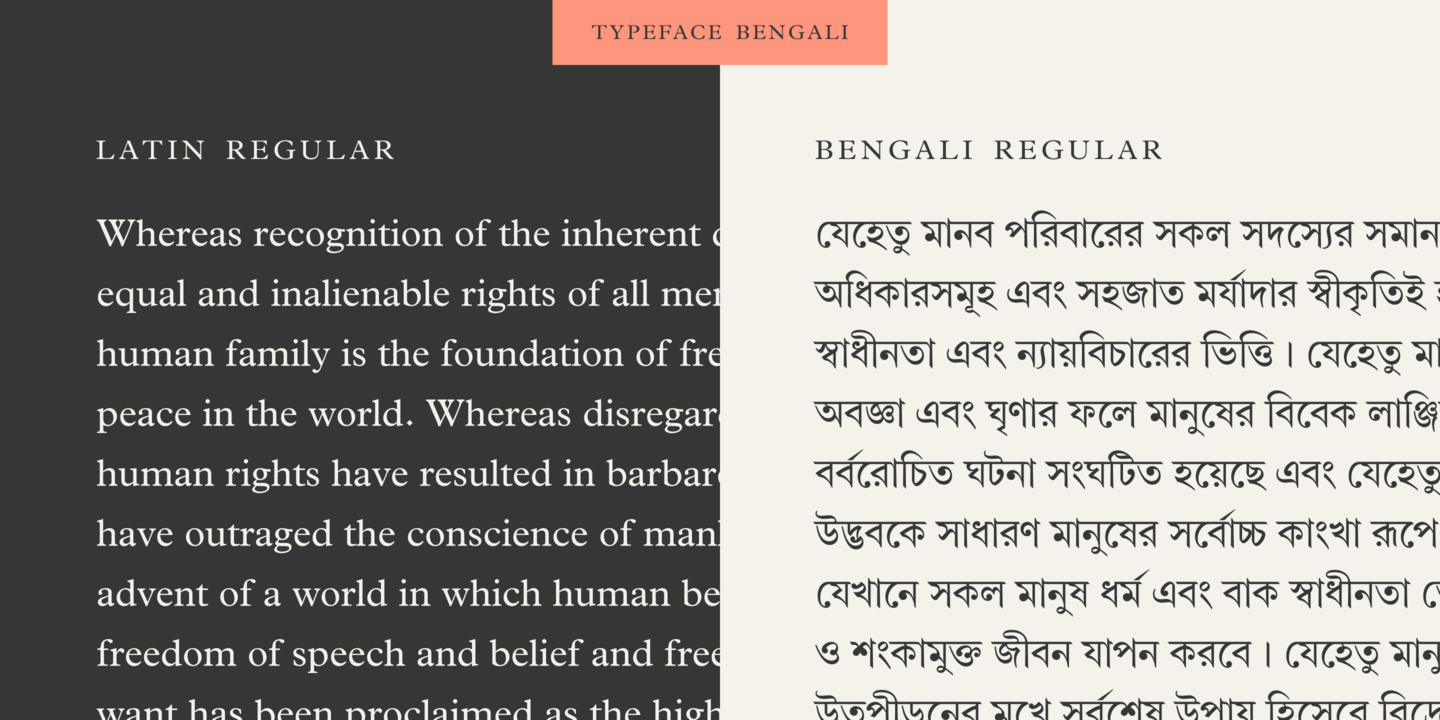 Example font Linotype Bengali #3
